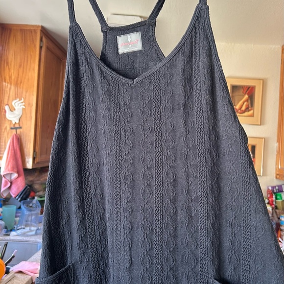 NWOT Free People Movement Hot Shot Cable Knit Onesie RARE - Black XS - Picture 4 of 10
